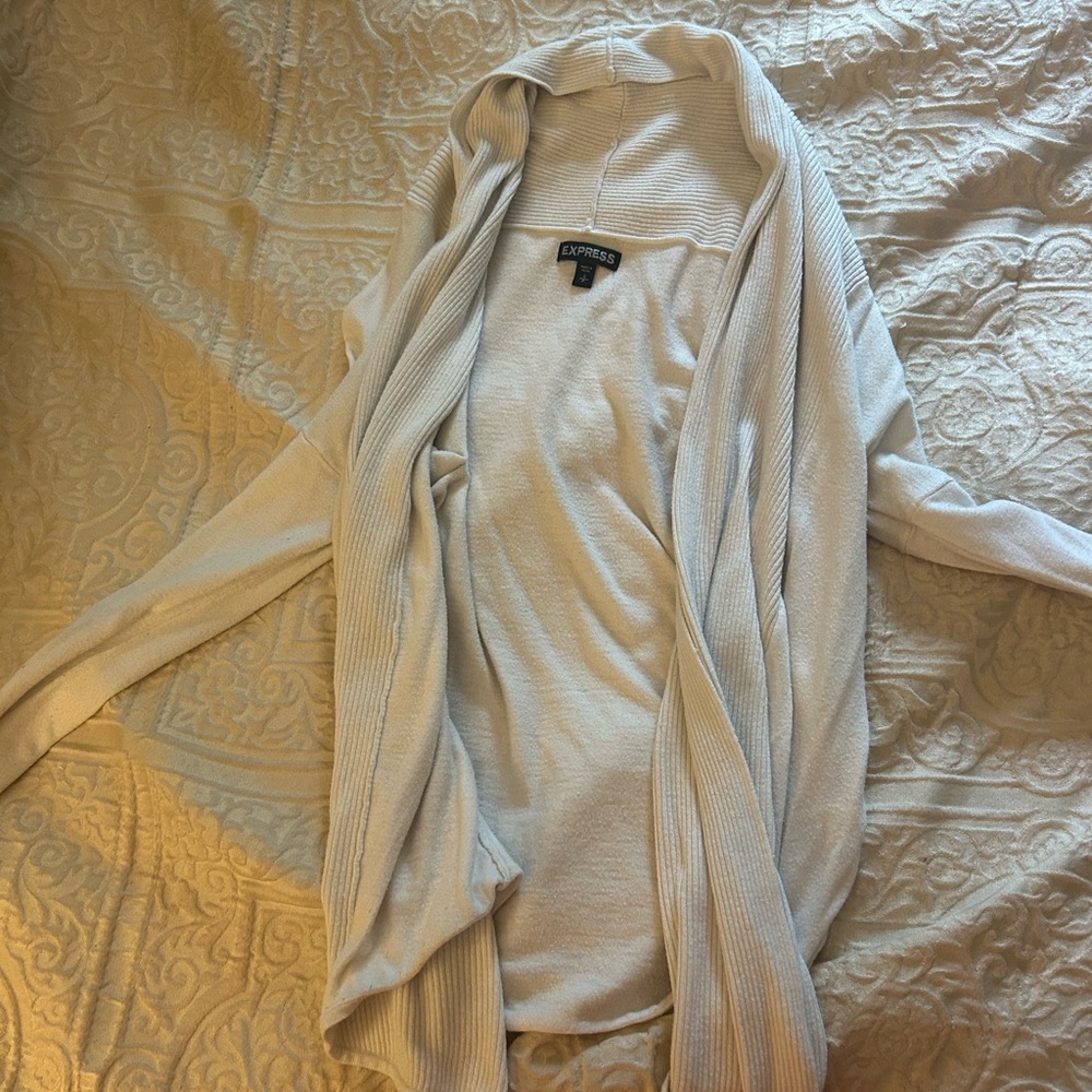 White Express Cardigan